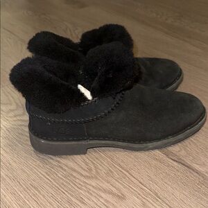 UGG Black Furry Boots